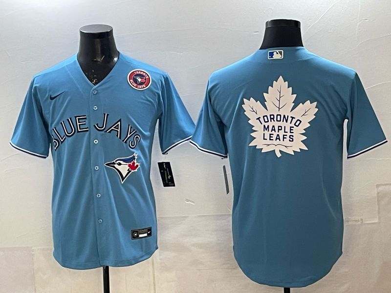 Men 2025 Toronto Blue Jays Blank Light Blue Game Nike MLB Jersey style 09->toronto blue jays->MLB Jersey